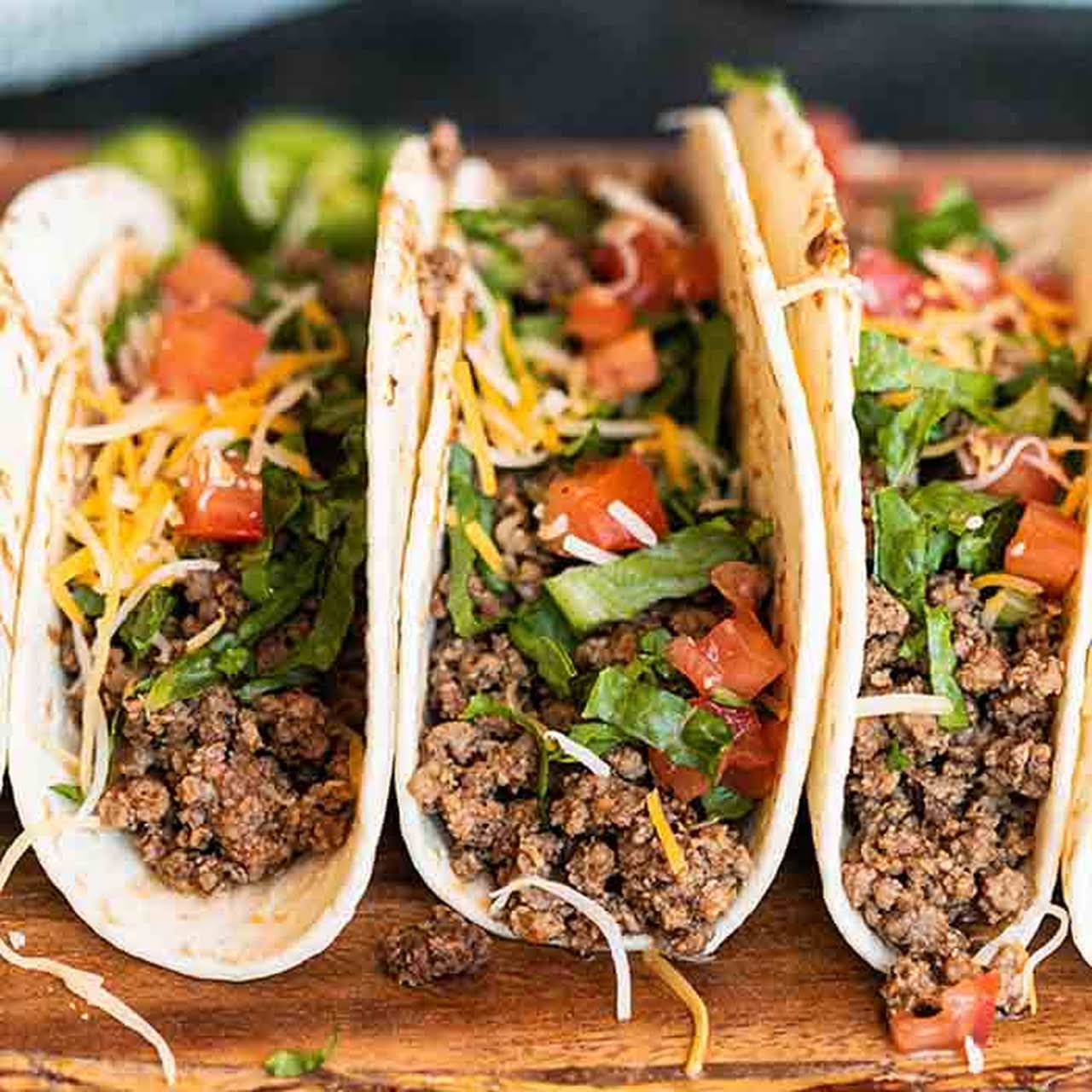 Ground beef tacos