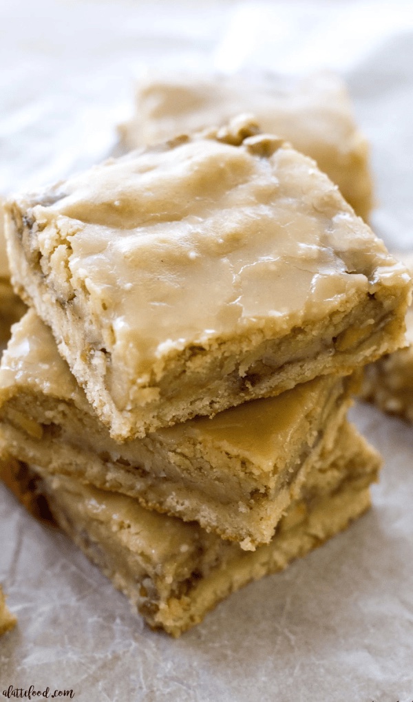 Maple Apple Blondies