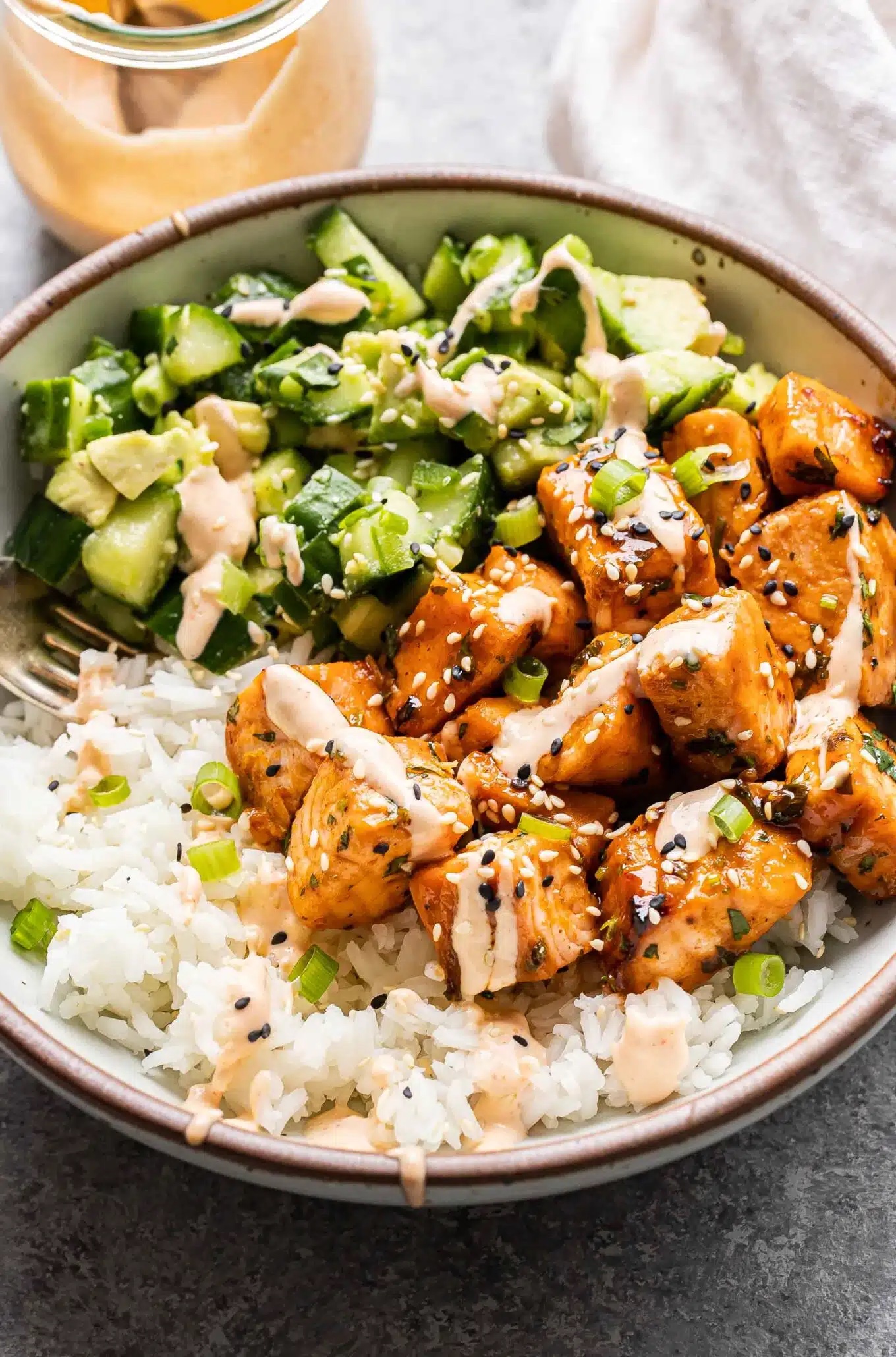 Spicy Salmon Bowls